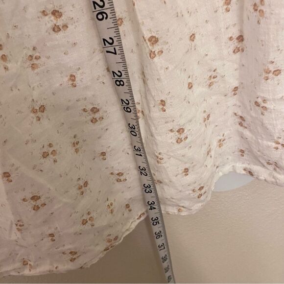 Aeropostale White Floral Strapless smocked Convertible Dress skirt midi beachy M - Picture 11 of 11